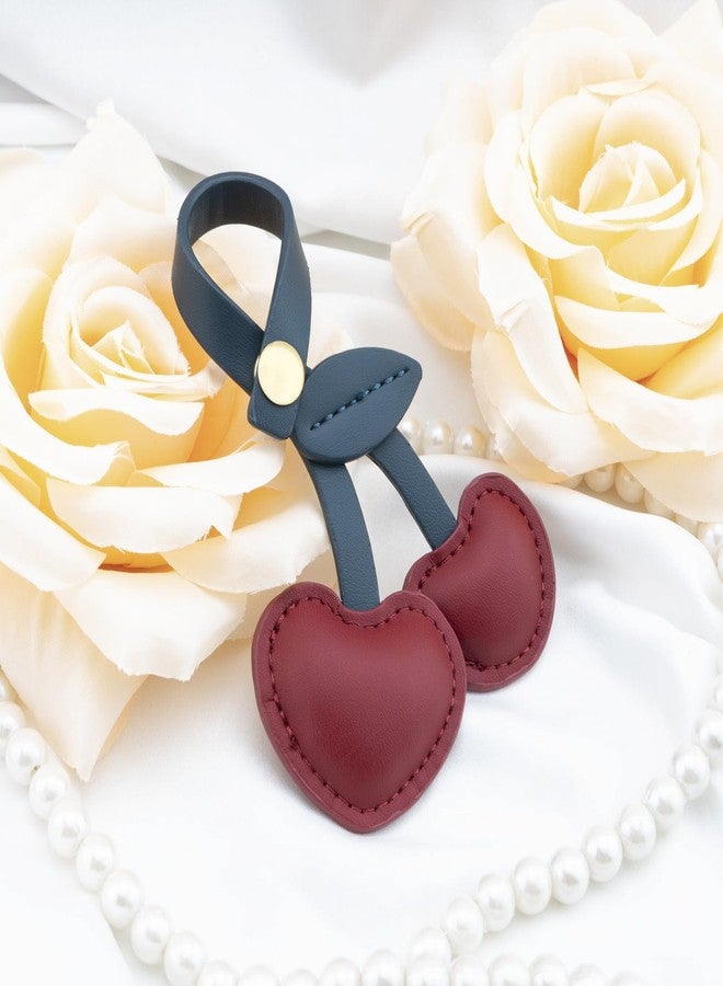 AOBIURV Cherry Bag Charm with Key Ring Cut Keychain Purse For Handbags Cherry Purse For Women - Image 5